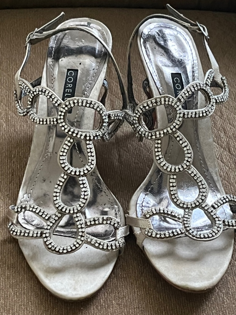Glamorous bling evening sandal